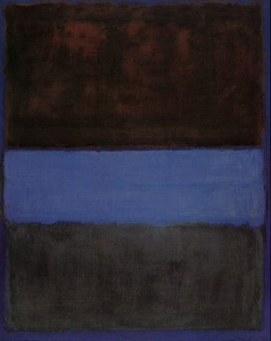 No. 61 Brown Blue Brown on Blue