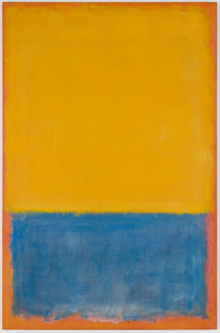 Yellow, Blue on Orange